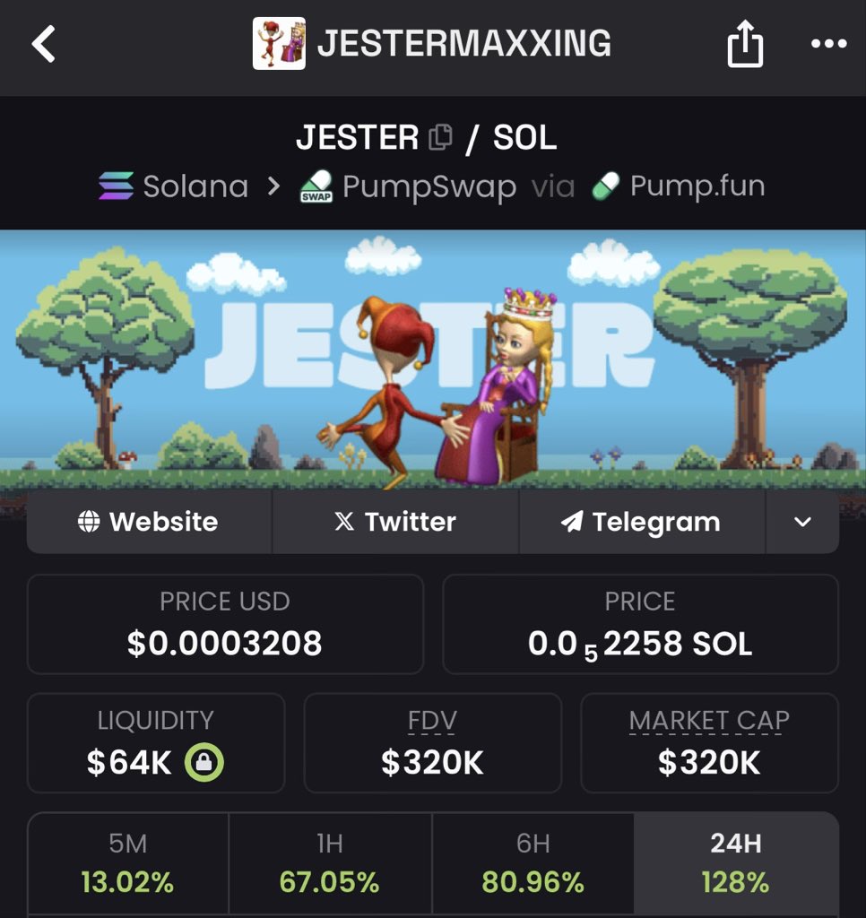 slowly but surely 

$jester