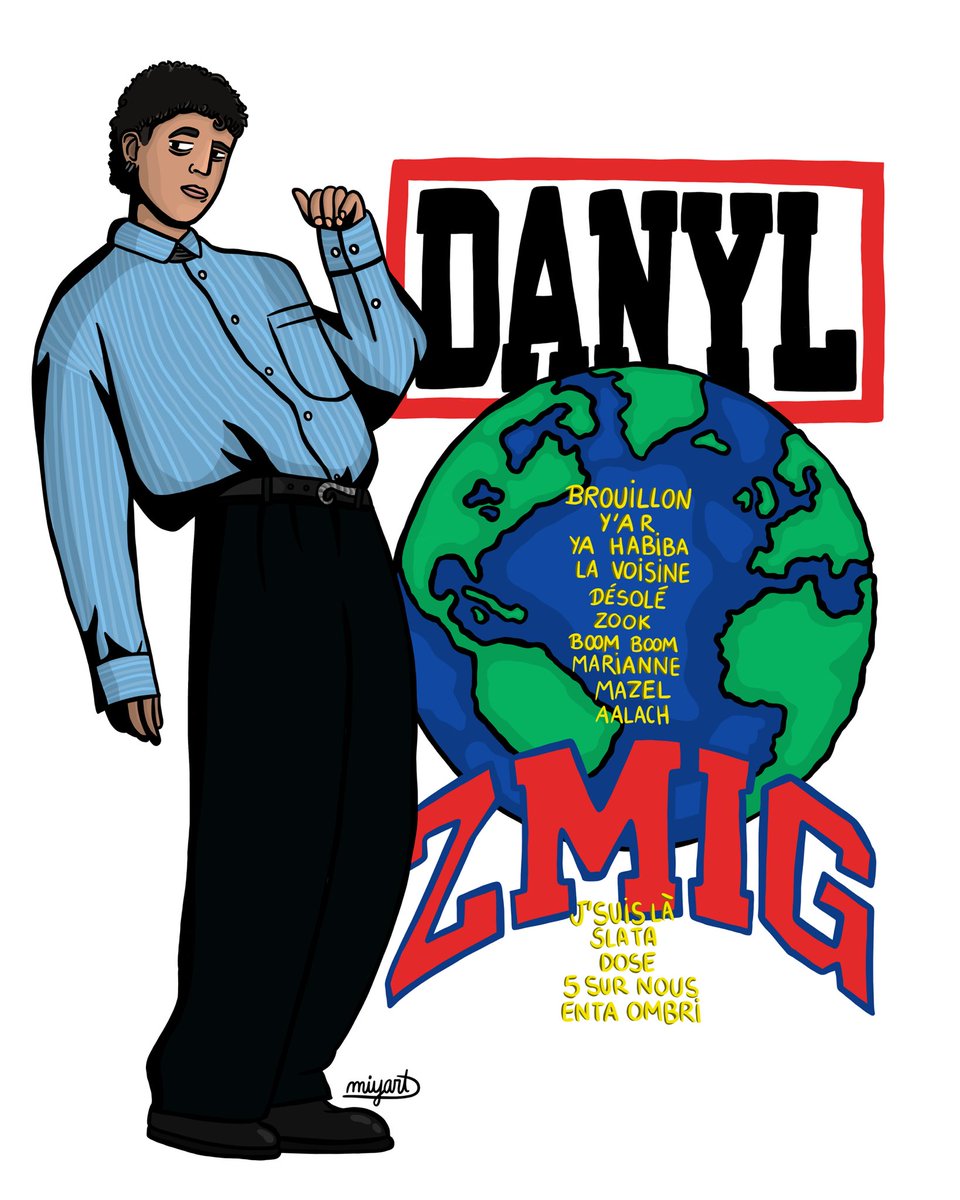 miya_zim's tweet image. tsais la meuf qu’a tellement kiffé l’album qu’elle l’a dessiné directement en continuant d’écouter l’album en boucle #zmig #danyl