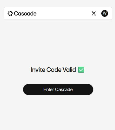BitWizard_X's tweet photo. Looking for a Cascade invite code to get in early on 24/7 perps, equities & crypto trading 🚀
Drop codes or DMs — let’s connect! 👀
#Cascade #InviteCode #CryptoTrading https://t.co/dGZcV1Qftx