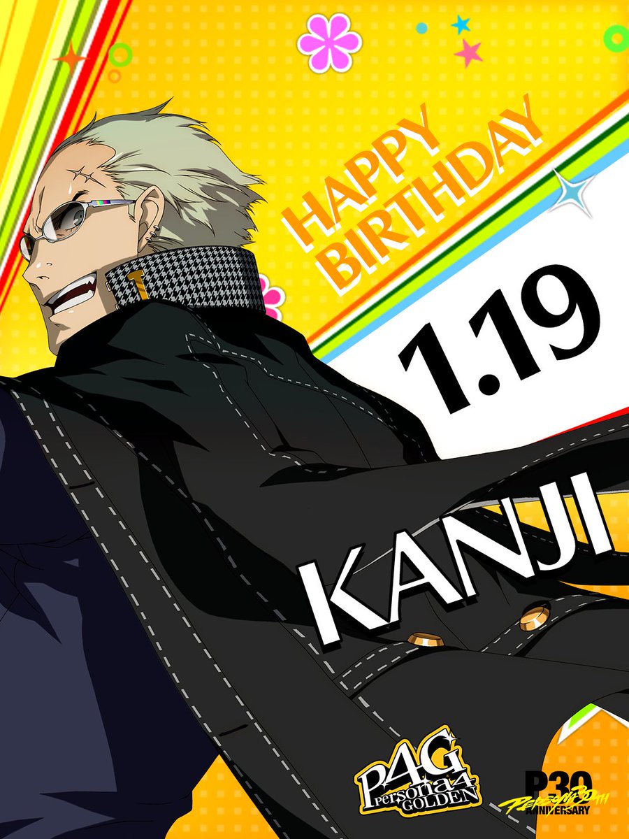 Atlus_West's tweet image. Happy birthday, Kanji Tatsumi! 🎂💛 #P30th
