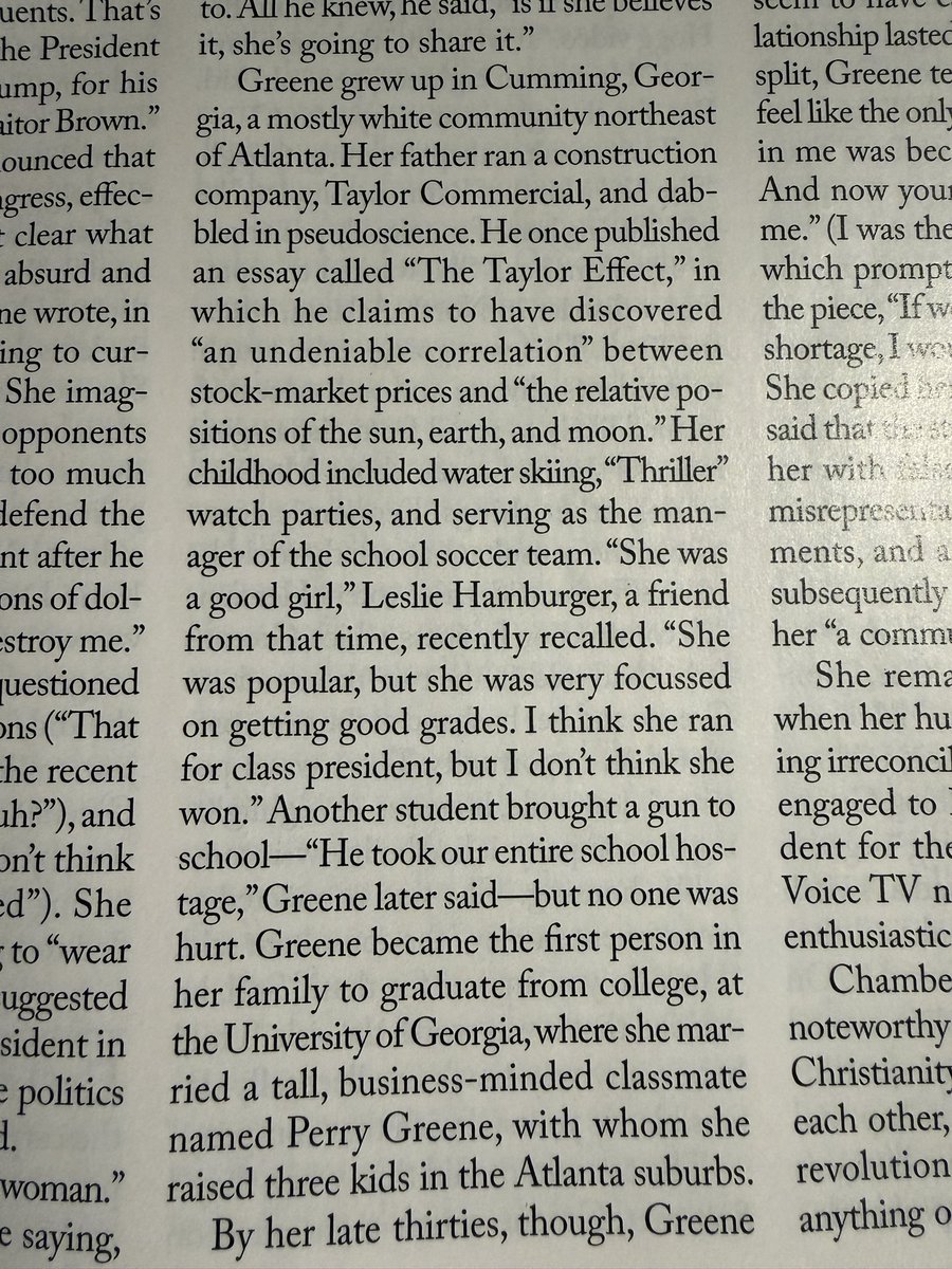 Wait, seriously? The childhood friend the <a href="/NewYorker/">The New Yorker</a> found to talk about <a href="/mtgreenee/">Marjorie Taylor Greene 🇺🇸</a> is named Leslie HAMBURGER?