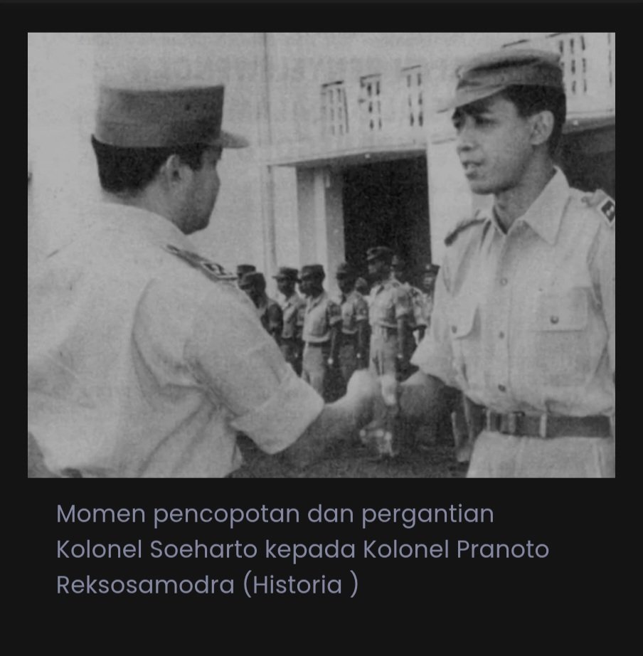 Sejarah Indonesia yang paling buram adalah pemisahan artifisial antara Orde Lama dengan Orde Baru.

Soeharto berpropaganda sebagai sosok penyelamat dari korupsi, miskelola, dan kekacauan Orde Lama. 

Padahal salah satu pengacau terbesar di zaman Orde Lama ya Soeharto sendiri.