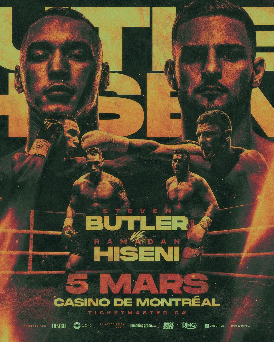 🔥𝗙𝗜𝗚𝗛𝗧 𝗔𝗟𝗘𝗥𝗧🔥

<a href="/BangBangButler/">Steven Butler</a> face à Ramadan Hiseni pour le titre WBA Continental des super-moyens!

+Perez vs. Chilemba (🏆)

+Orobio vs. Alamo (🏆)

+Guerrero vs. Rodriguez (🏆)

+Fendero &amp; Claggett en action!

🧯GO.eottm.com/BUTLER-HISENI.X

#ButlerHiseni | #EottmArmy
