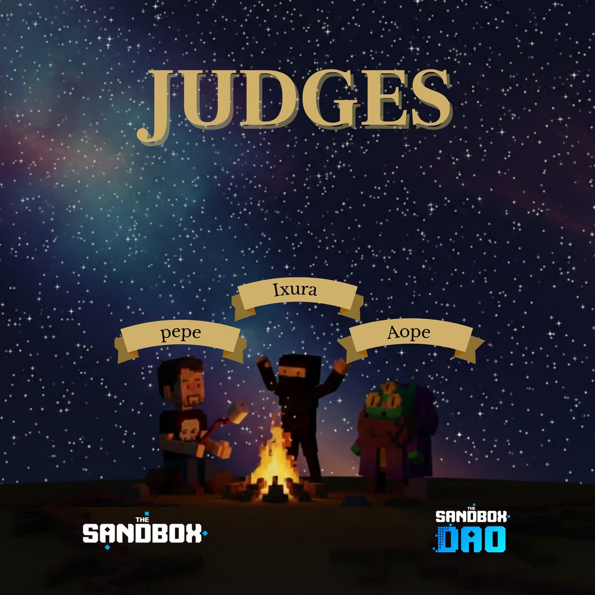 #SandFam
🔥 TOMORROW is the day
At 2 PM UTC, the 4th Fashion Show begins with our guest judges: <a href="/voxelgem/">Pepe | SAND RUSH</a>, <a href="/Ixuraaa/">Ixura</a> y <a href="/N0t_Animated/">✨Aope✨</a>
🎥 Live on Twitch: twitch.tv/fredandferd

<a href="/TheSandboxGame/">The Sandbox</a> <a href="/TheSandboxDAO/">The Sandbox DAO</a> <a href="/TSBCreators/">The Sandbox Creators</a>