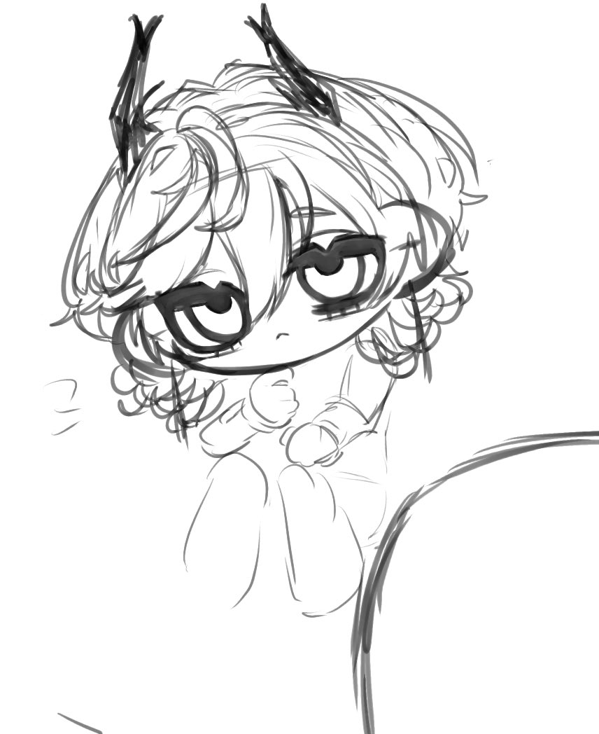 臣下ばっかり描いてるせいでレヴィちゃんの描き方を忘れ……忘れ……