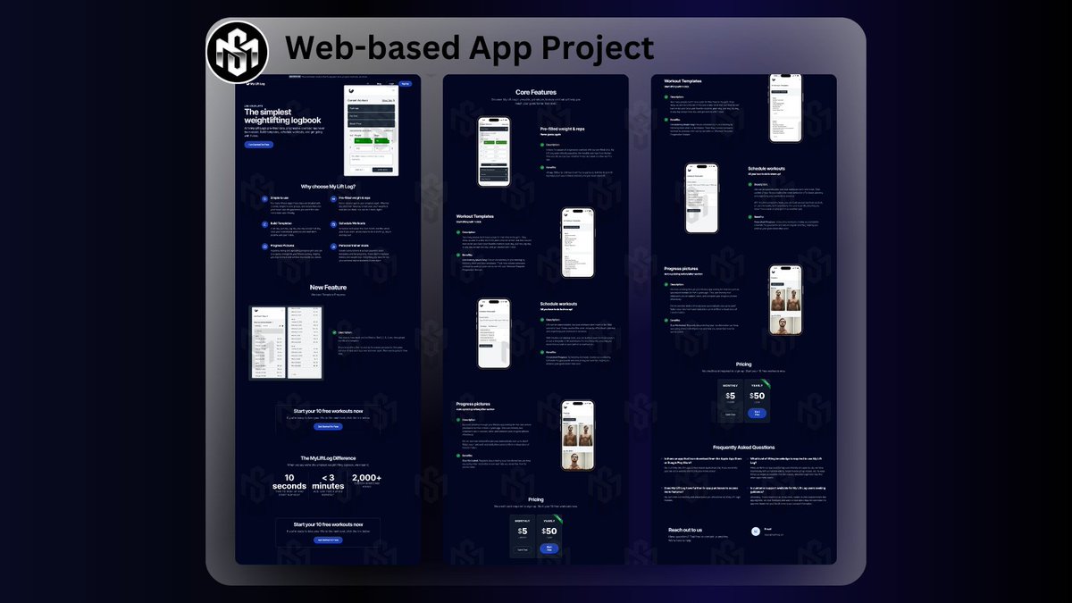 moises_mr1's tweet photo. Web-based SaaS App UI
Designed to deliver a smooth, modern experience across desktop and mobile.
From landing page to pricing, onboarding, and core features, every screen is built to guide users and increase conversions.
#UIUX #SaaSDesign #WebAppDesign #ProductDesign #Portfolio https://t.co/zr8UKBkhg5