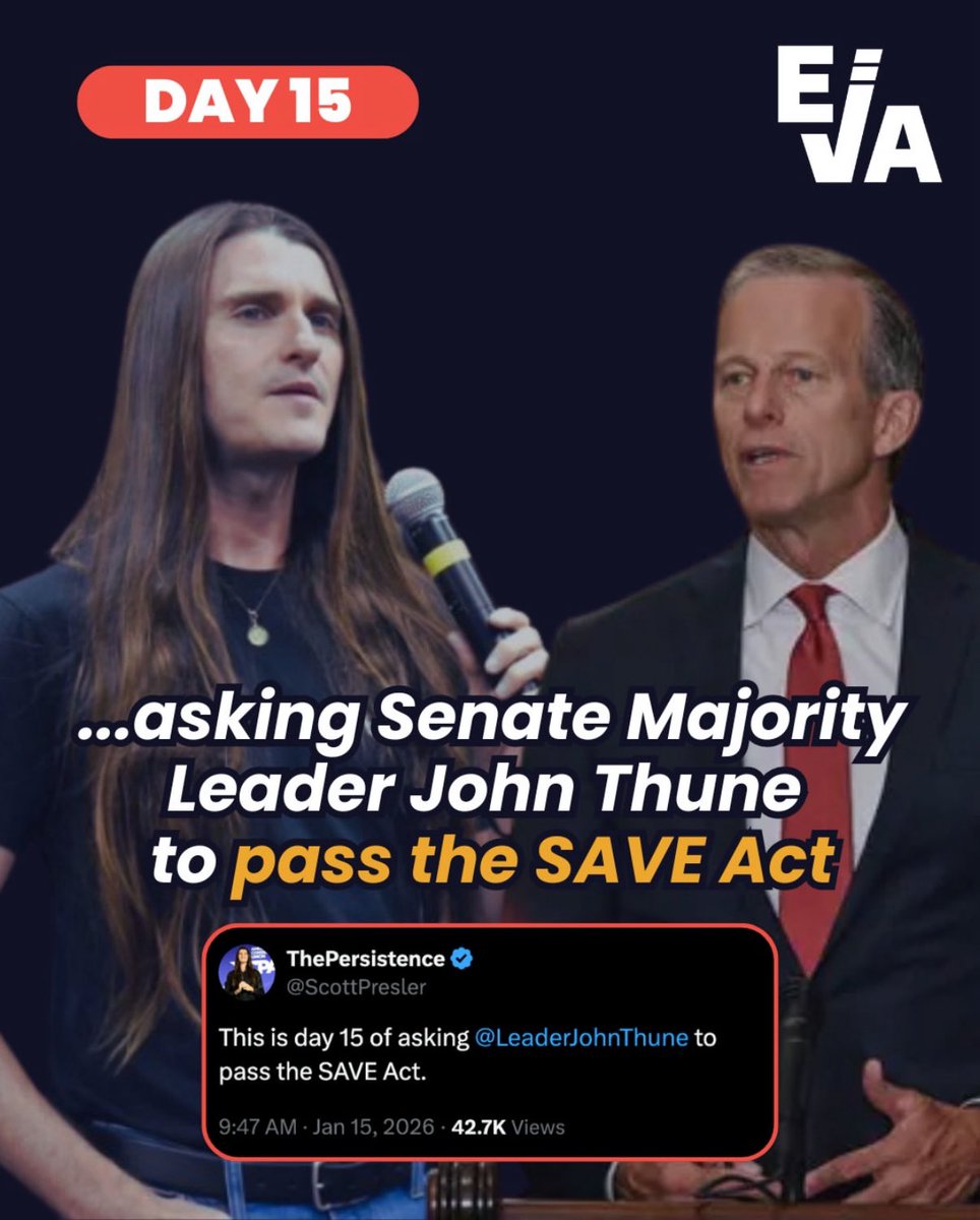ScottPresler's tweet image. How about the SAVE Act?