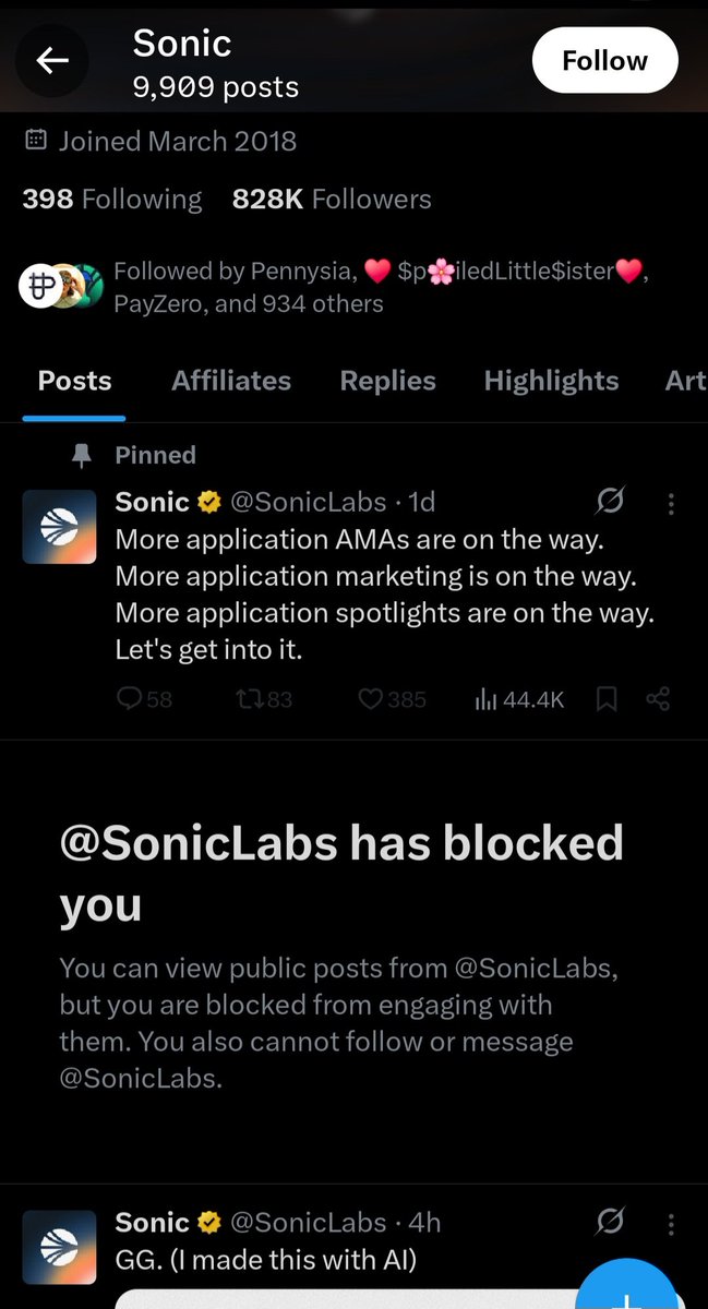8bitsam's tweet image. ACHIEVEMENT UNLOCKED 😂

The sonic $S team truly are one of the worst "teams" (if you can call them that) in all of crypto. 

Matt aka the goat is a serial scammer and now is in charge, this explains the shitty performance and rugging of the whole community.
