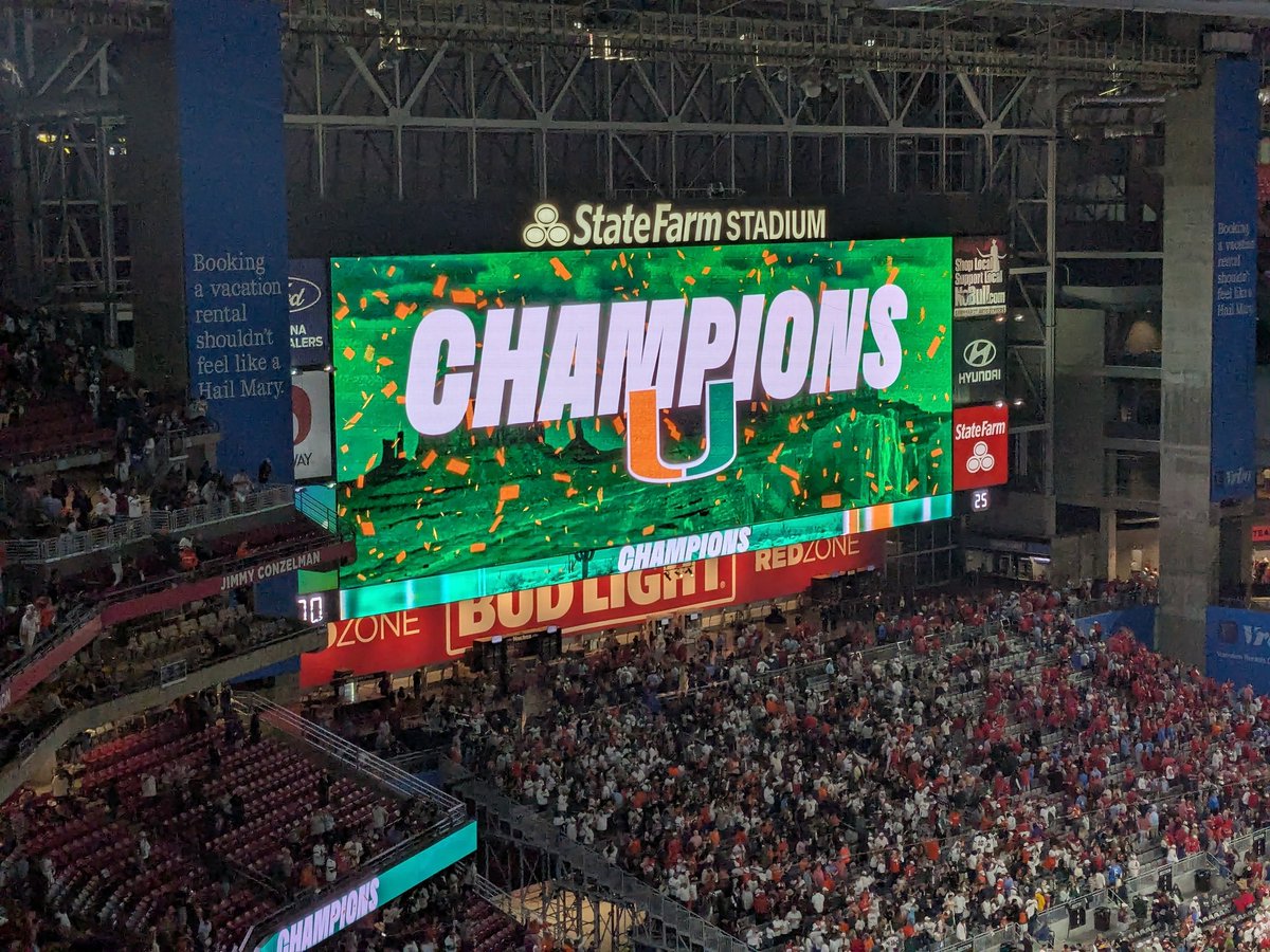 ShaunPChris's tweet photo. A week ago I saw my Hurricanes advance to the Natty! 😳🤯 still can't believe it. Been a Canes fan since 1987 (6 going on 7) Only the true OG's will ever know what that night meant to us! 💯 but we ain't done, no sir 😏😈 LFG CANES! FINISH IT! #GoCanes https://t.co/wG3dNvzPQT