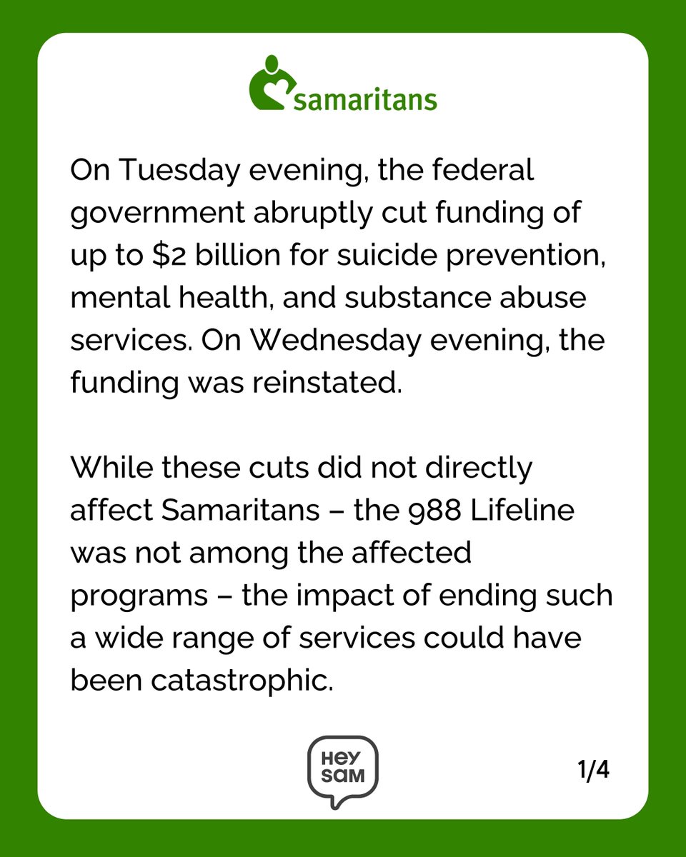 Samaritans, Inc. tweet media