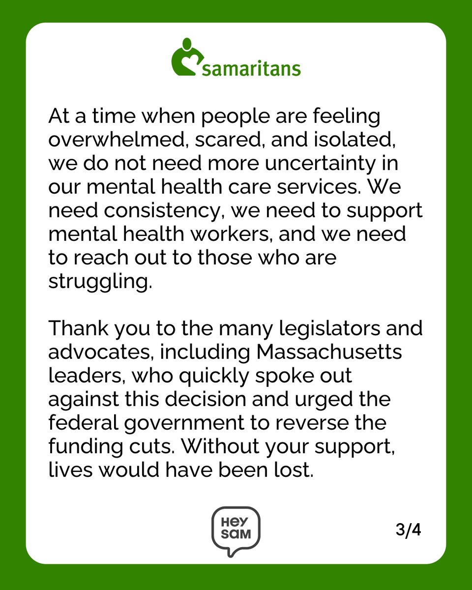 Samaritans, Inc. tweet media