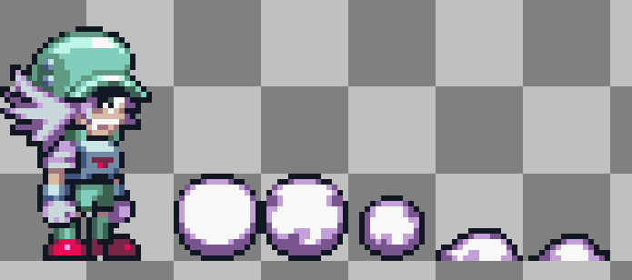 ChipheadLilac's tweet image. I'm pretty happy with how the snowballs look and how they're used in-game