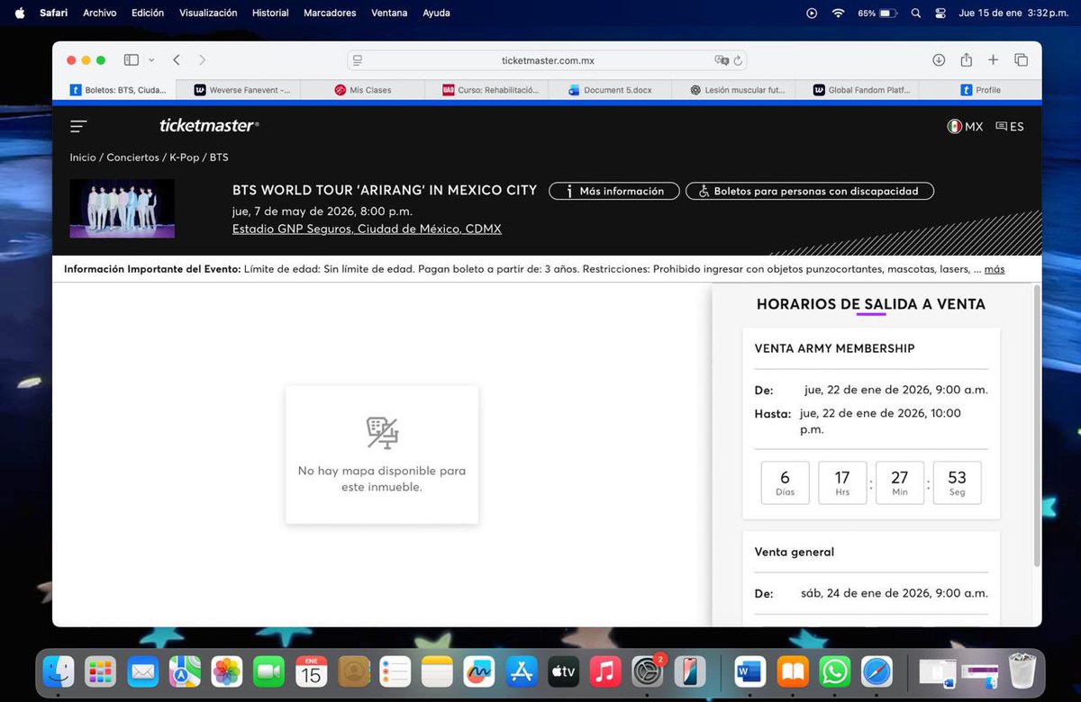 dosisofjm's tweet image. SIGUEN SIN SUBIR EL PUTO MAPA 

#OcesaArmyQuierePreciosyMapa 
#preciosclaros #btsworldtour2026 @ocesa_kpop