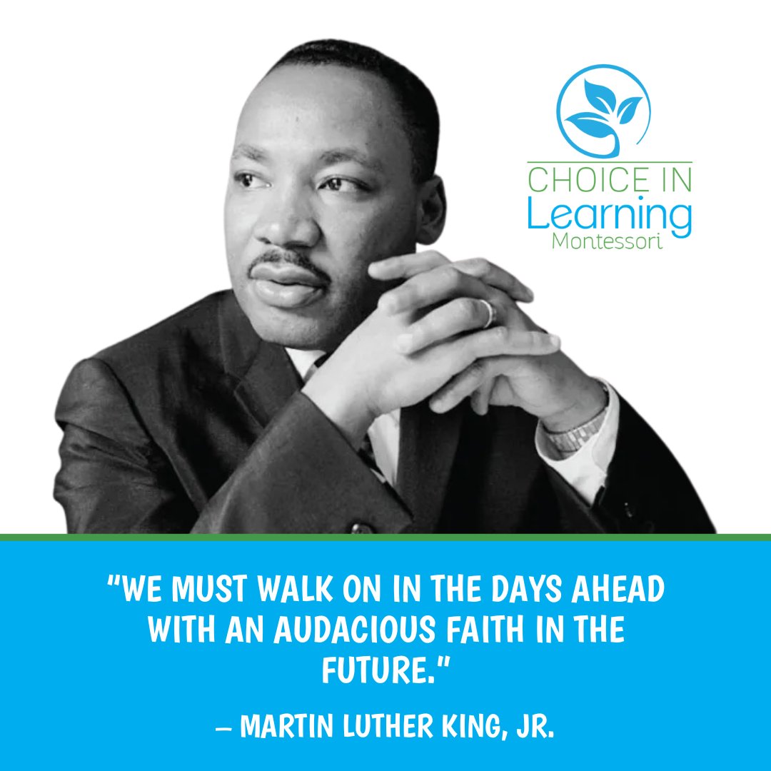 “We must walk on in the days ahead with an audacious faith in the future.” – Martin Luther King, Jr.

#MLKDay #CivilRightsDay #Montessori #Preschool #Intergenerational #Education #BestOfTheBay