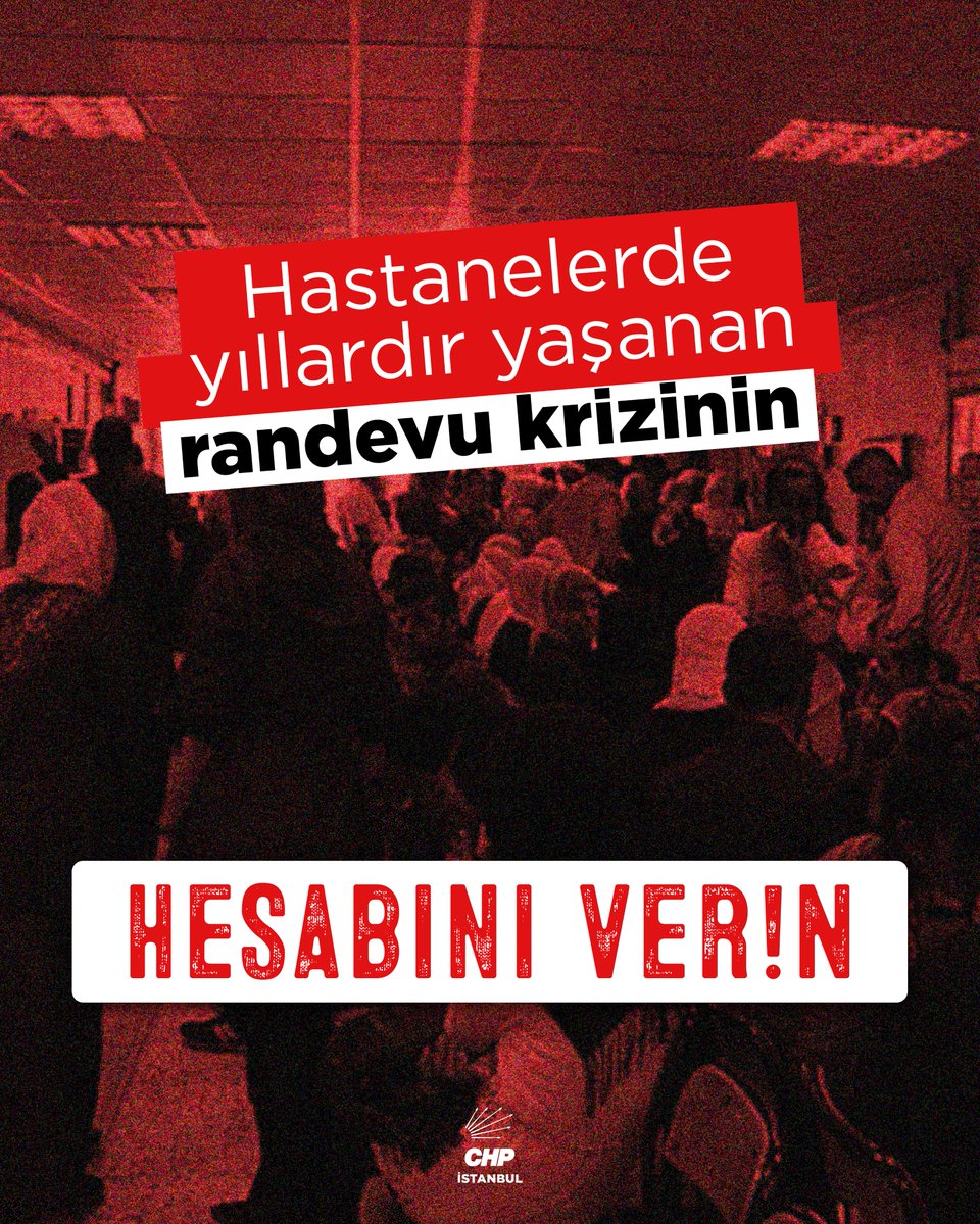 Hastanelerde yıllardır yaşanan randevu krizinin
#HesabınıVerin!