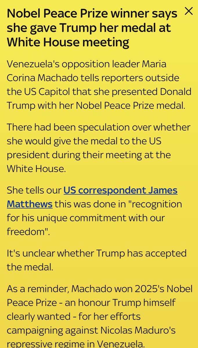 EdwardTHardy's tweet image. Reminder: Donald Trump still didn’t win the Nobel Peace Prize