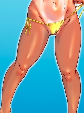 #このタグを見た人は自分の絵の太ももをのせる