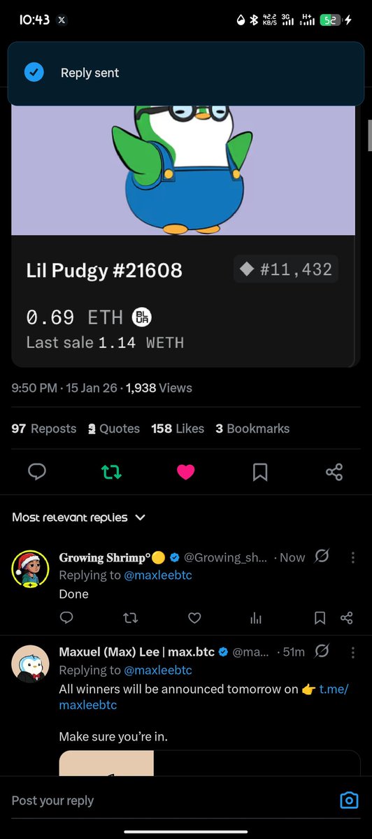 Growing_shrimp's tweet photo. @dreamgravio @maxleebtc 7C2ZJ9cXbVszBFnaBsANMbGHoSSfuxktpNAX1uTAo2KC https://t.co/LNbUxmt8gA