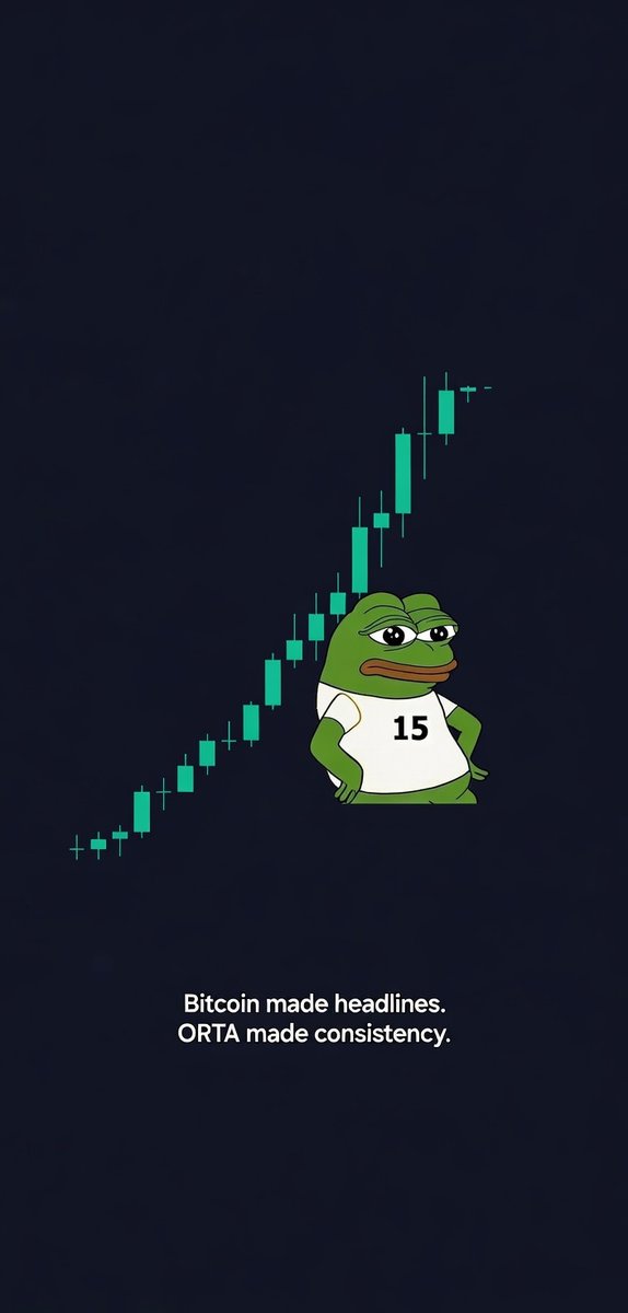 noktali_kanca's tweet photo. Bitcoin makes history with one big candle.
$ORTA just made history with 15 of them.
Same market. Very different story. https://t.co/HxlYa1hLkh