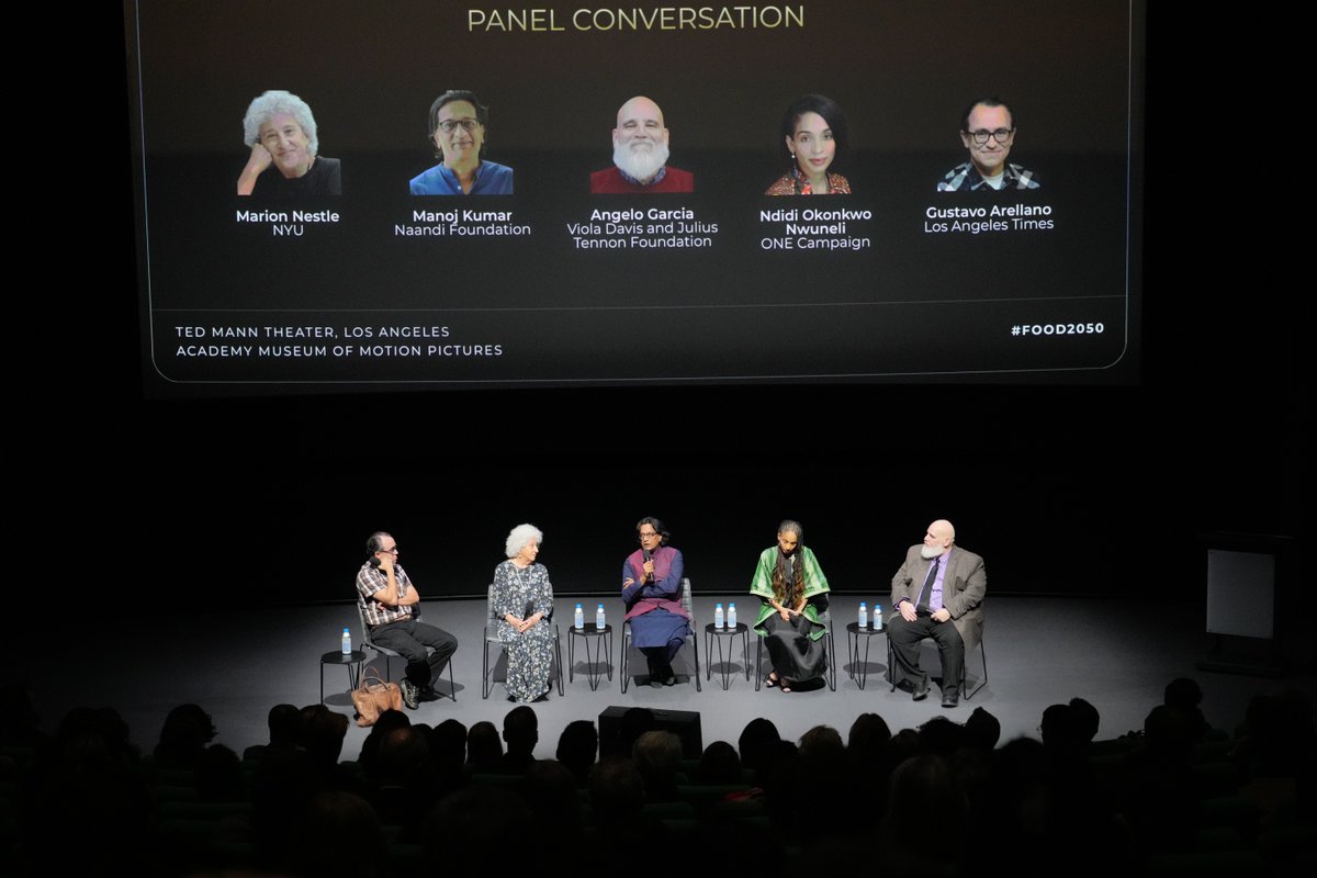 RockefellerFdn's tweet image. How will we feed 10 billion people by 2050 in a way that is good for people—and our planet?

Our new documentary Food 2050 aims to answer this question by following 10 visionaries transforming global food systems.

Last night’s premiere with @FoodTank and Media RED celebrated…