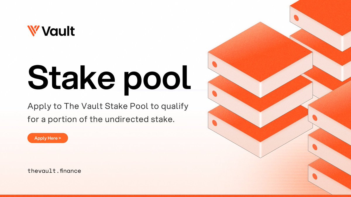 thevaultfinance's tweet photo. 📢 Validators

Interested in receiving stake through The Vault?

Join our Discord to learn how the stakepool works and apply when you’re ready. https://t.co/Rx5U19BCRN