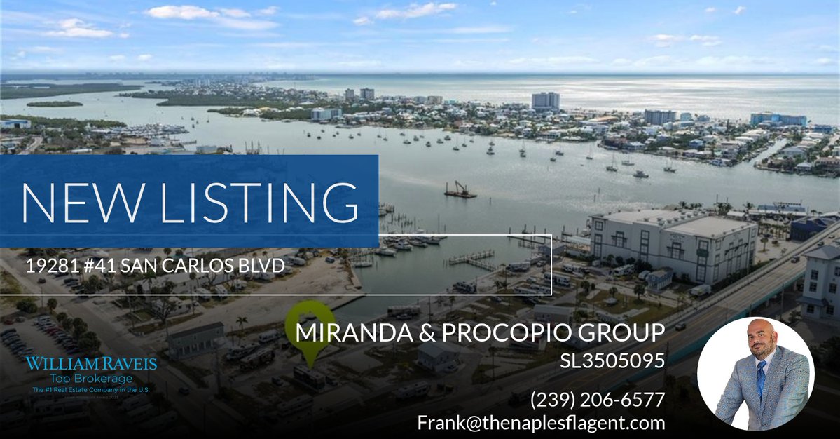 NaplesProcopio's tweet image. 📍 New Listing 📍 Take a look at this fantastic new property that just hit the market located at 19281 #41 San Carlos Blvd in Fort Myers Beach. Reach out here or at (239) 206-6577 for more information homeforsale.at/19281_41_SAN_C…