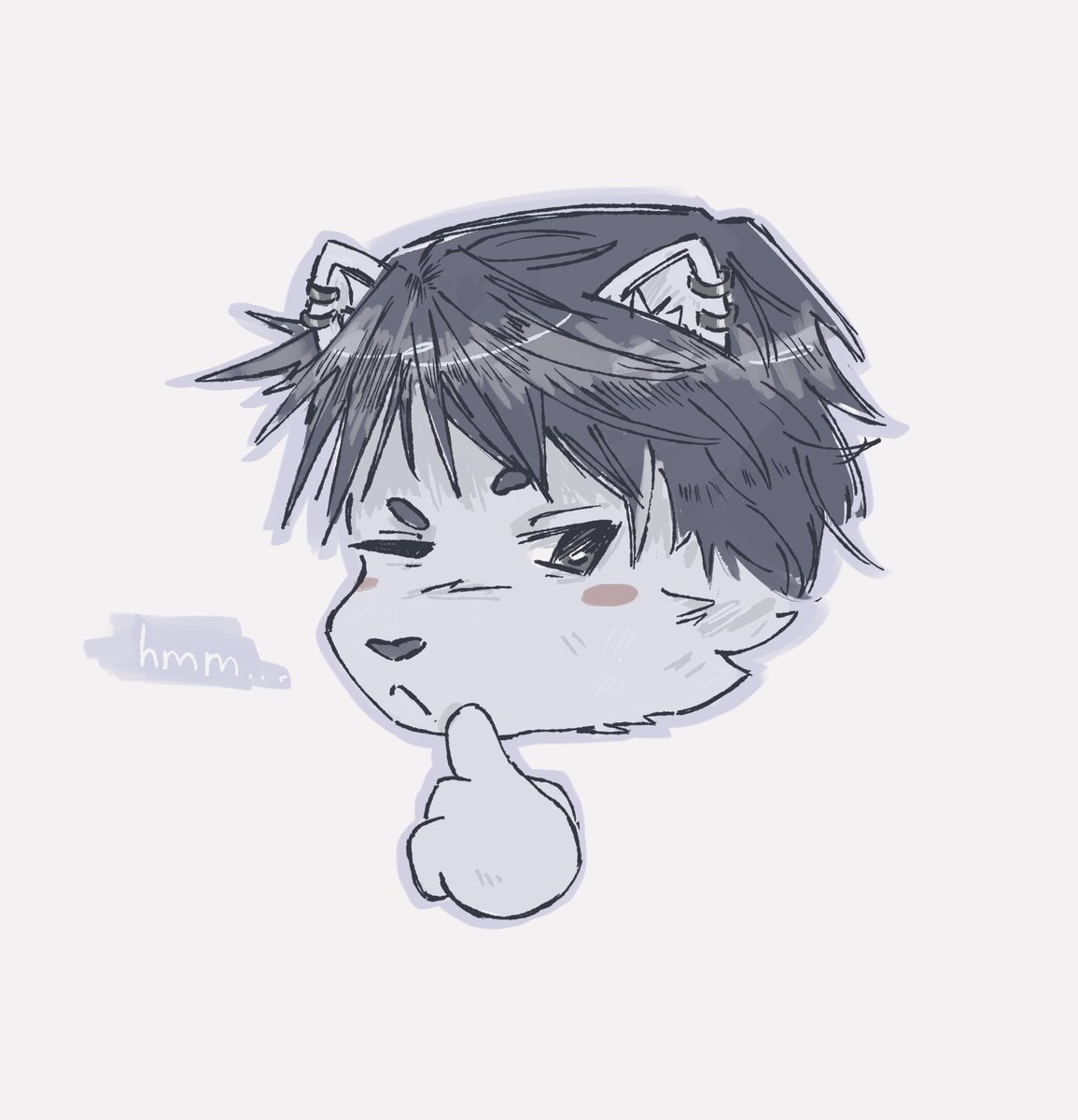 heartillycore's tweet image. couldn’t think of what to draw . so I drew me thinking of what to draw #lifehack