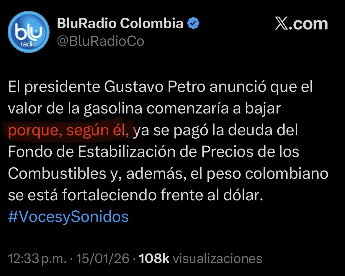 derlilopeza's tweet image. Señores de @BluRadioCo, díganlo sin llorar jajaja