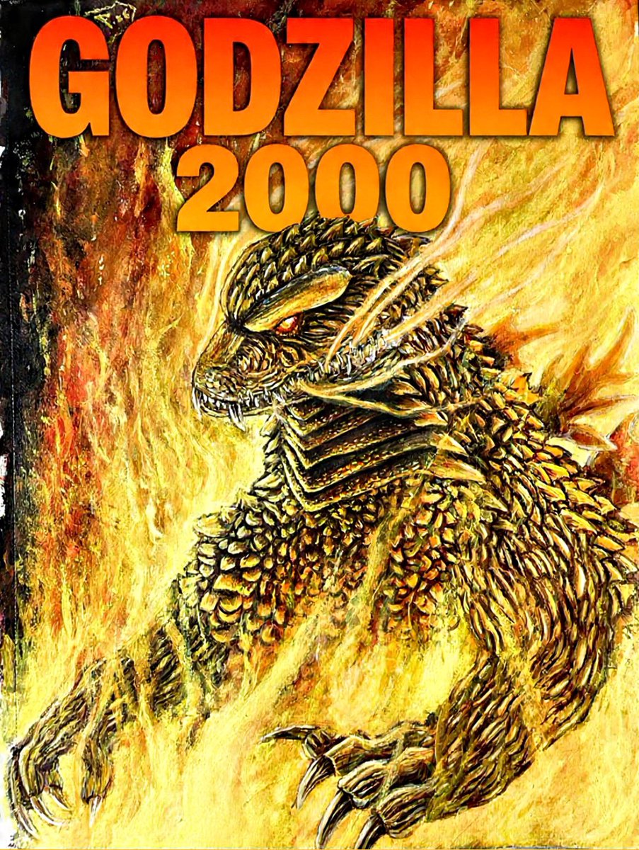 Godzilla 2000 done in acrylics #painting #kaiju #ゴジラ #artistonx