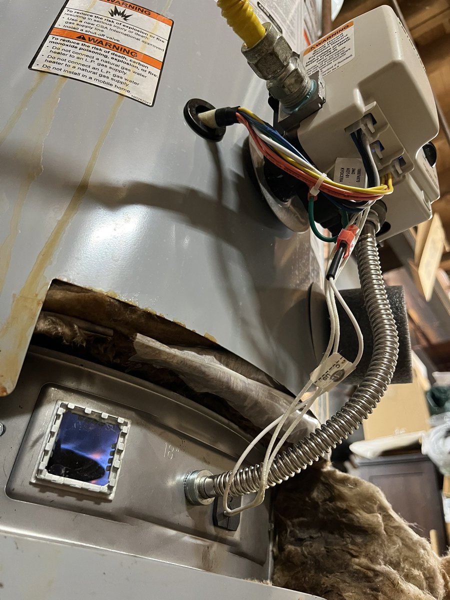 Water Heater not performing well, soft lockout issue. Original burner is very corroded. Replaced the burner. Looking much better.