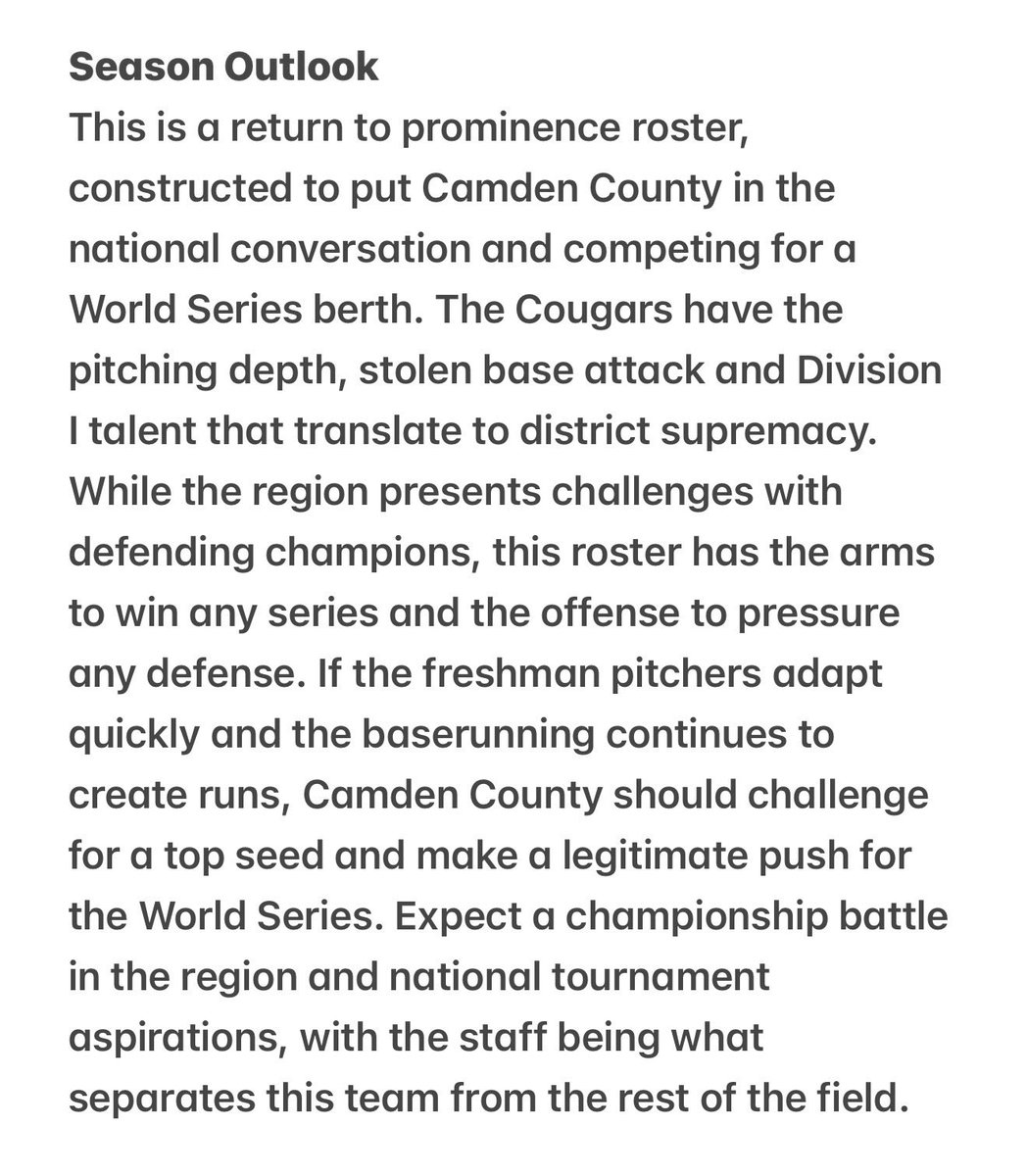 Camden County College Baseball tweet media