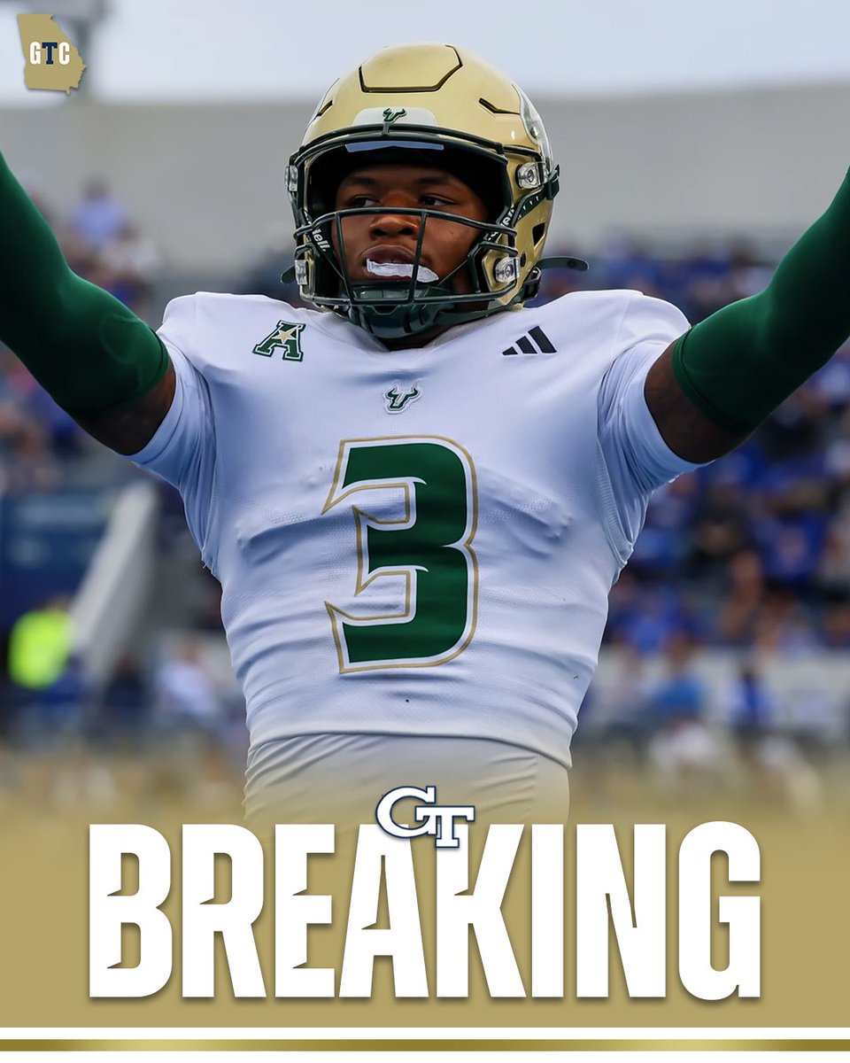 BREAKING: USF CB Jonas Duclona has committed to Georgia Tech! BOOM!!!

Jonas stands at 5’11” 190 pounds and recorded 35 tackles, 1 sack, 4 PD, 1 INT, and a forced fumble in 2025!

He will have two years of eligibility remaining.

Welcome to The Flats, <a href="/DuclonaJonas/">Jonas Duclona 🇭🇹</a>!