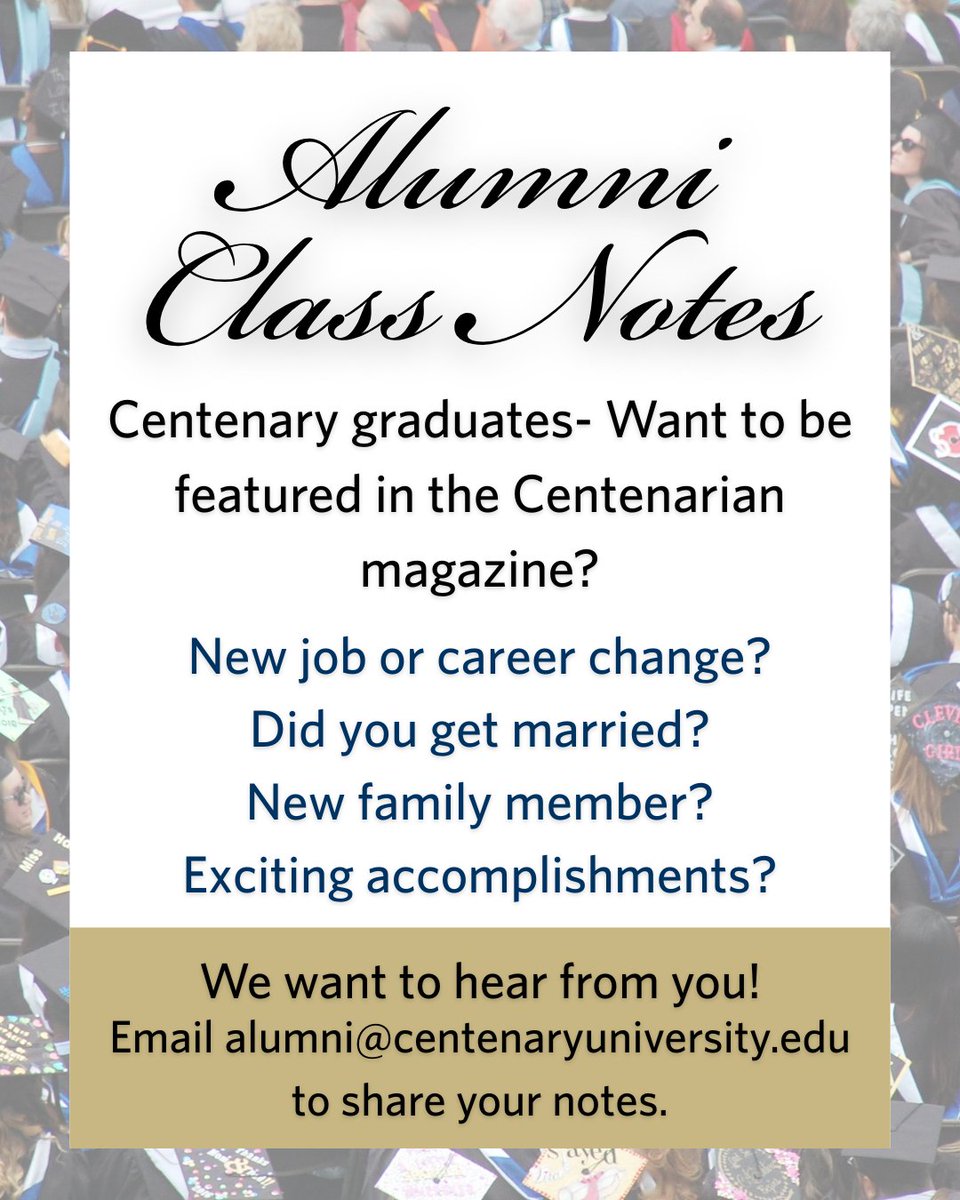 Centenary University tweet media