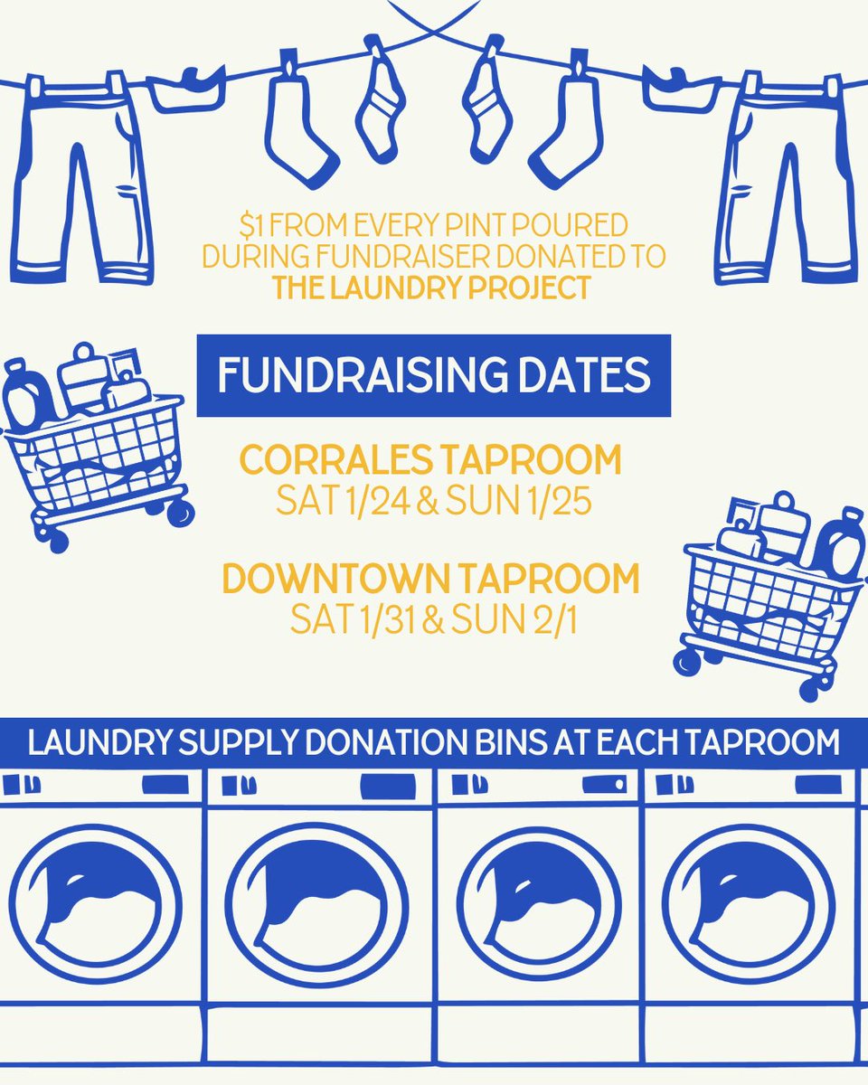 engagecurrent's tweet image. For the next few weeks we’re teaming up with Ex Novo Brewing for our upcoming Albuquerque, NM #LaundryProject!

Ex Novo is hosting Lagers for The Laundry Project at both taprooms with $1 from every pint donated and laundry supply drops.

Donate at: give.engagecurrent.org/campaign/75178…