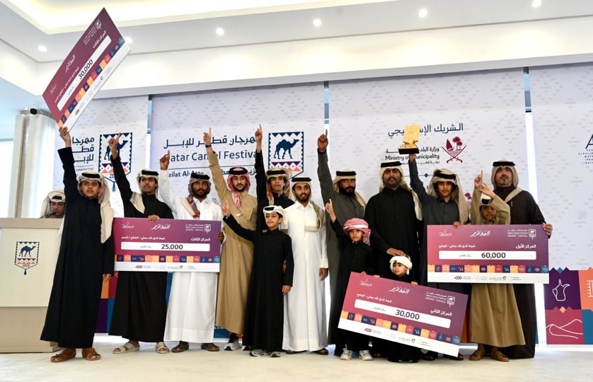 0baid9's tweet photo. مبروك يا #قحطان  
سعود بن شافي آلـ شافي #الهاجري في دق الوضح 🥇
و ناصر مبارك آل شافي 🥈 
و دق #الشقح 🥉 
عوايد ما هي جدايد 🔥 🏆 

#جزيلات_العطاء 
#مزاين_قطر_للإبل https://t.co/9S8UYJXTKv