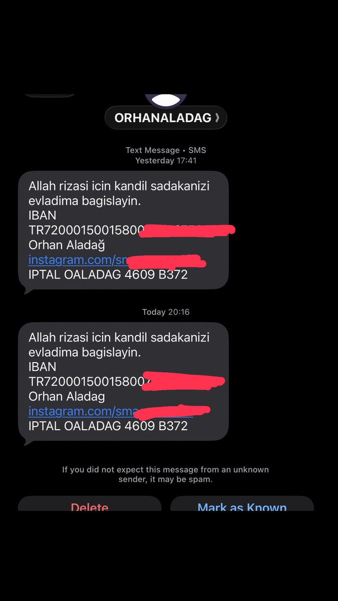2 gündür bu kişiden, SMA’lı bebeği için mesaj alıyorum.
İnsanların kampanya yapması elbette doğal; destek olanlara saygım var. Konu bu değil.

Konu şu:
Sen benim kişisel telefonuma her gün mesaj atma cesaretini nereden buluyorsun?
Bu numaraya kimden, nasıl ulaştın?

Bir de