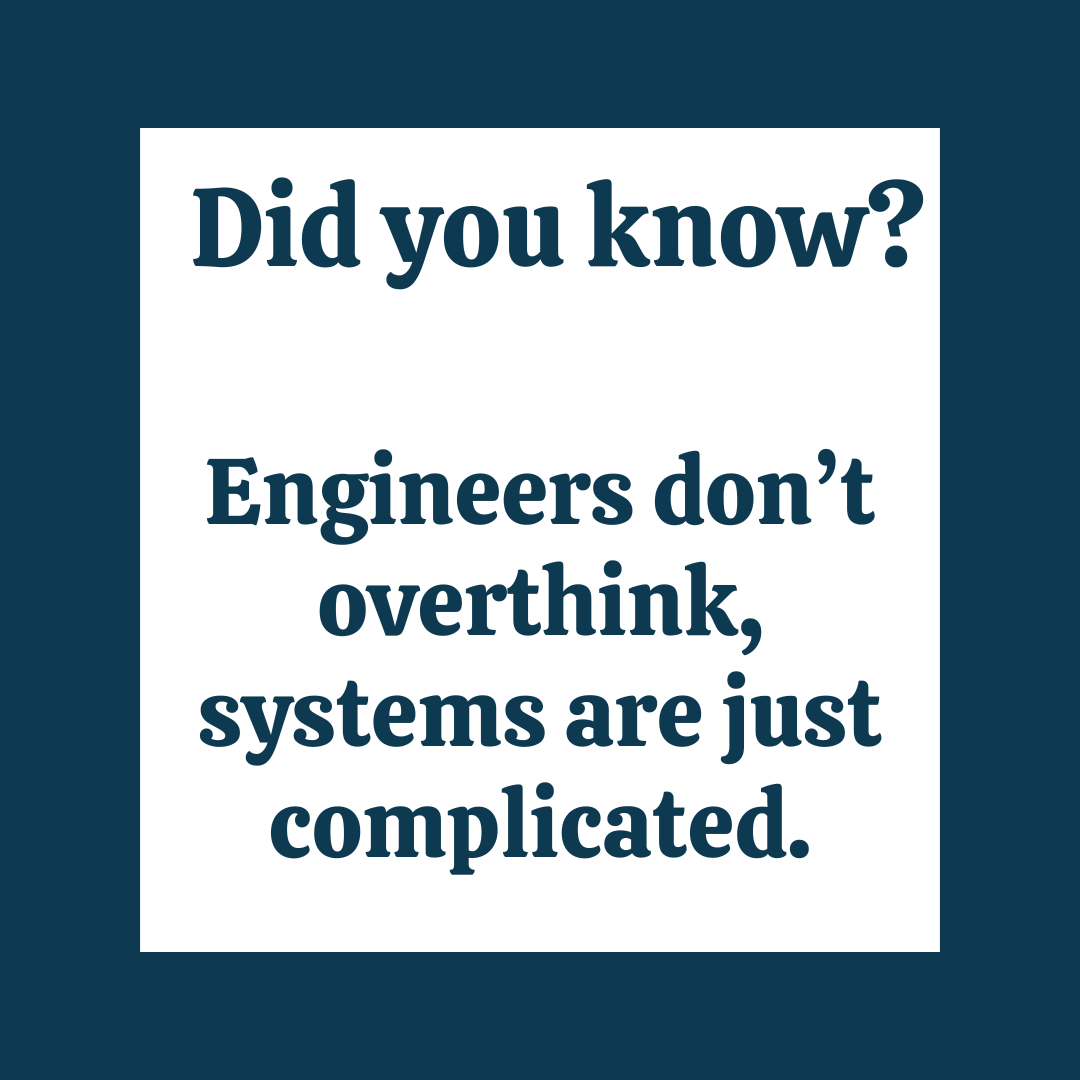 BlueprintThread's tweet photo. Did you know? Engineers don’t overthink—systems are just complicated.
There’s a difference. Built for people who see it.

#engineeringmindset #systemsengineering #engineerlife #engineeringmemes #techculture #stemthinking #logicfirst #problemssolving #geekwear #blueprintlife https://t.co/QUbMpVllvq