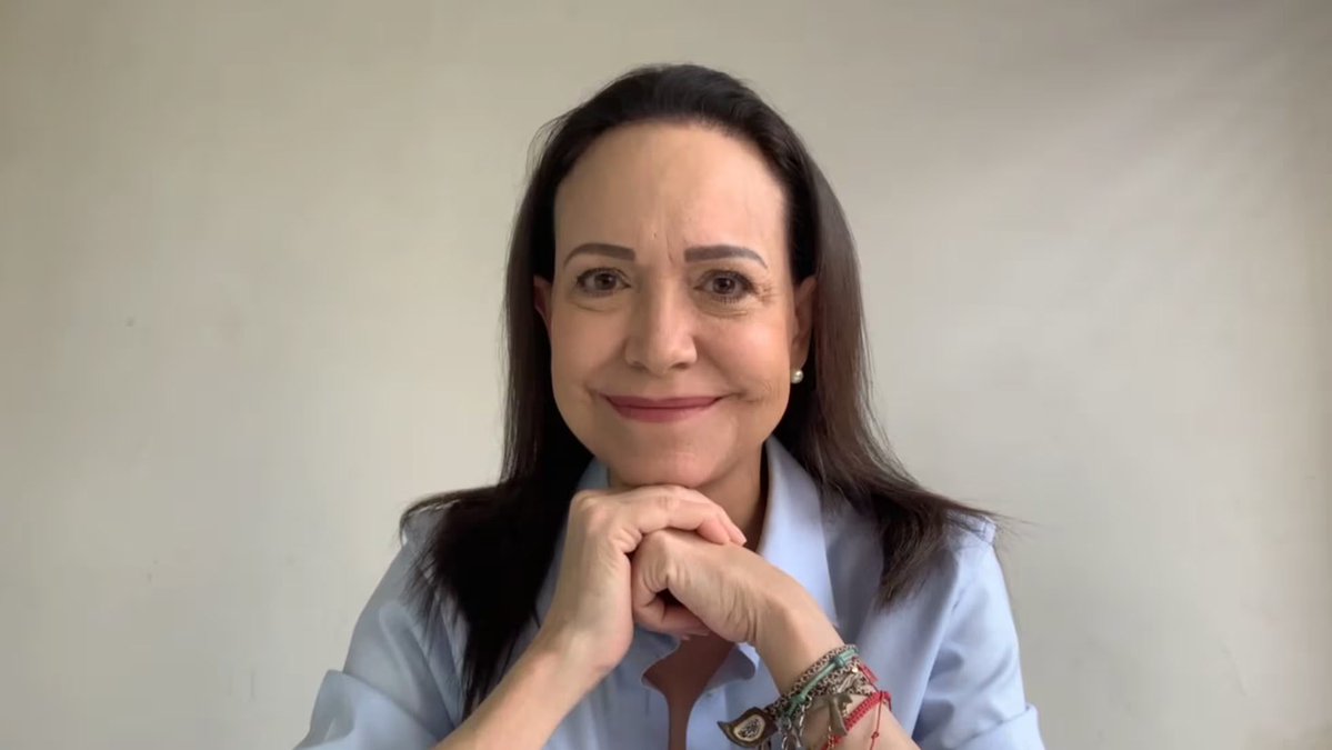 PopBase's tweet image. Venezuelan’s María Corina Machado says she has presented her Nobel Peace Prize to Donald Trump as “a recognition for his unique commitment with [Venezuela’s] freedom.”