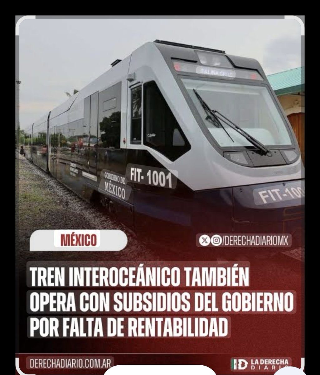 ADOscoy's tweet photo. 4) REFINERIA 2 BOCAS: tuvo costo total acumulado 398,000 MP hasta agosto 24, la refinería no genera flujos suficientes para autofinanciarse

5) TREN INTERIOCEÁNICO: opera con subsidios públicos por 24 MMP, con alrededor del 97% de su gasto cubierto por recursos públicos https://t.co/oqLRWu66sJ