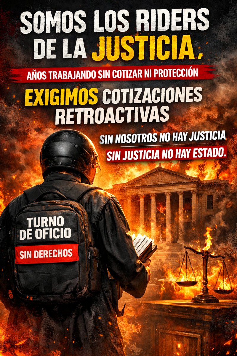 Ya está bien. Los profesions del Turno de Oficio hemos trabajado durante décadas para el Estado sin derechos, sin cotizar y sin protecc.
Somos los riders de la Justicia.
La Pasarela al Reta debe reconocer las cotizacs retroactivas del Turno de OficioSin nosotros no hay justicia.