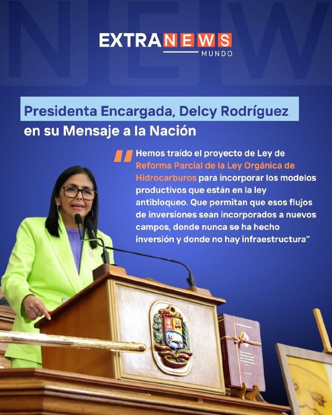 Esa reforma a la ley orgánica de hidrocarburos, no ha sido presentada al escrutinio, debate  y aprobación de la nación y los verdaderos dueños del recurso; los #Venezolanos. 

Muy “inconveniente” que sea precisamente una presidenta encargada, la que promueva tal acción.
#PDVSA