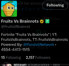 redacted_not's tweet photo. @FruitsVBrainrot Done
Good luck everybody https://t.co/fvq3ERR7aU