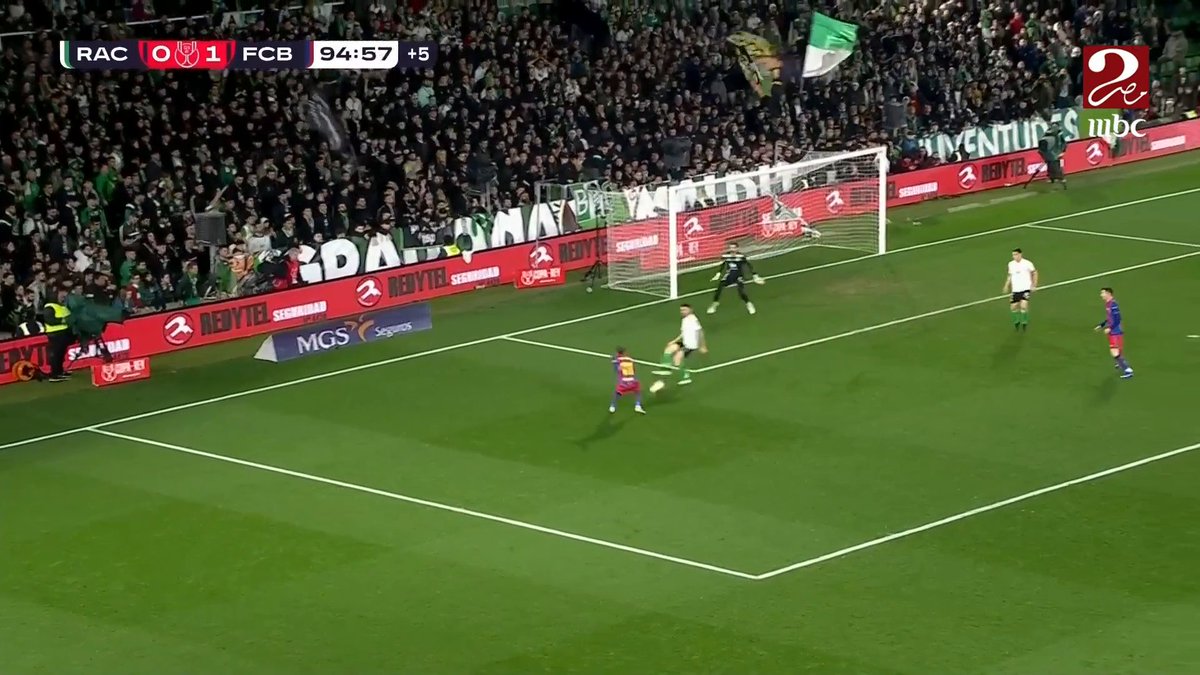 لامين يامال يوقع علي الهدف الثاني للبرسا في اللحظات الأخيرة من المباراة 