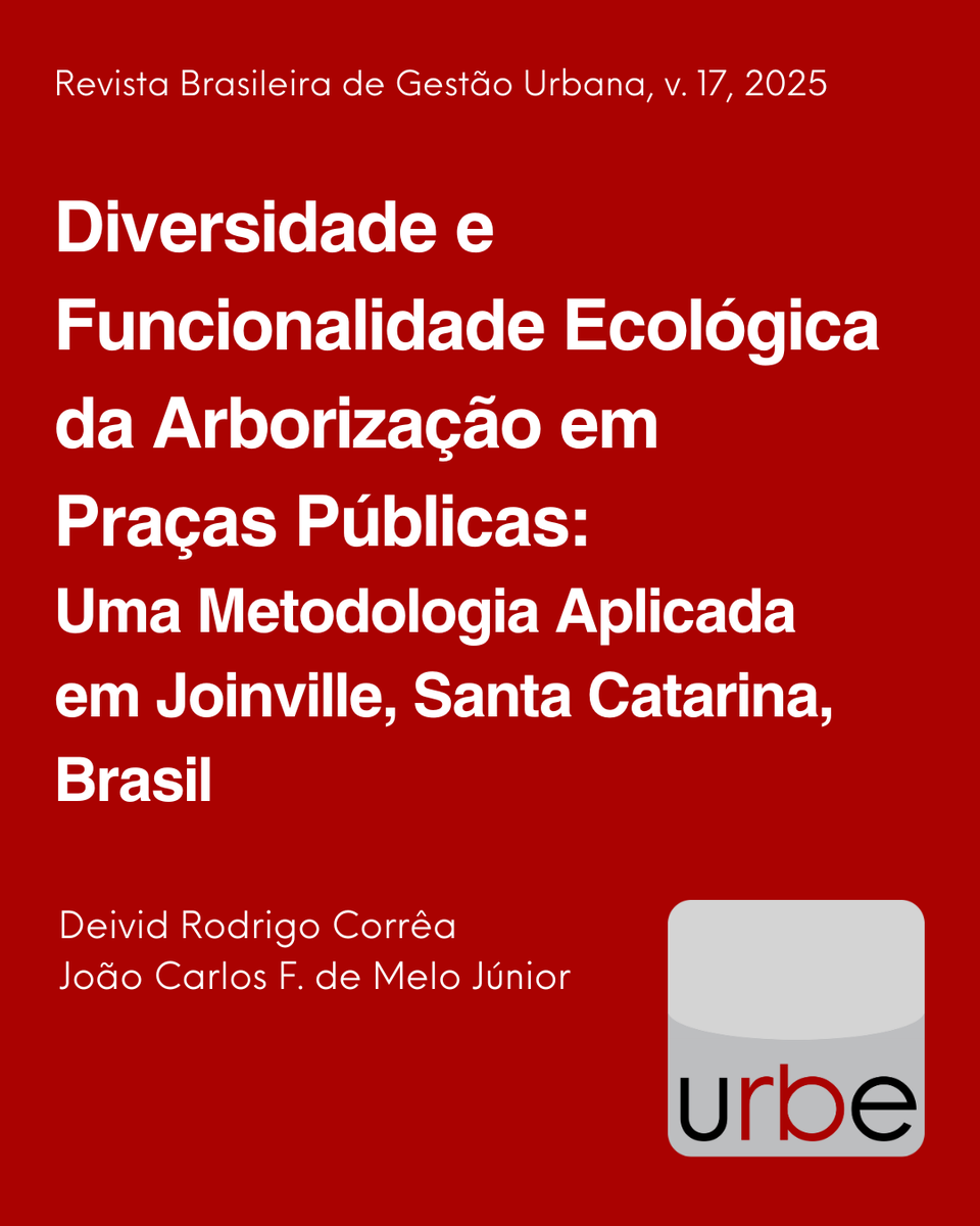 Revista Brasileira de Gestão Urbana tweet media