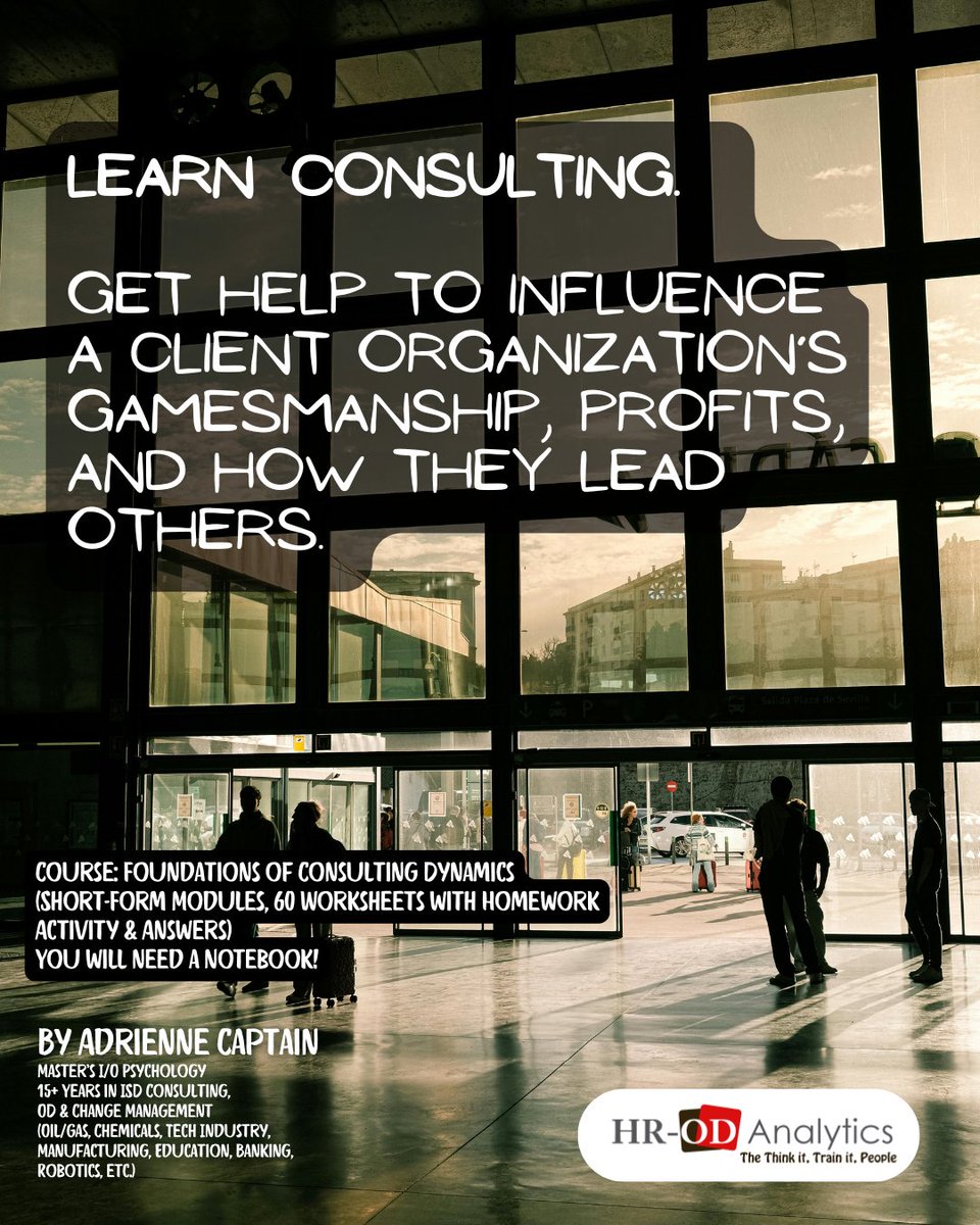 AdrienneCaptain's tweet photo. Consultants are expected to be thought-provoking professionals who can provide a client organization with solutions to improve performance, profits, and communication.  Learn for a #Consulting Career here: https://t.co/bWK7Yz6Zui

#behavior #technews #orgdev #erp #change #teams https://t.co/ZCVz5jXHg7