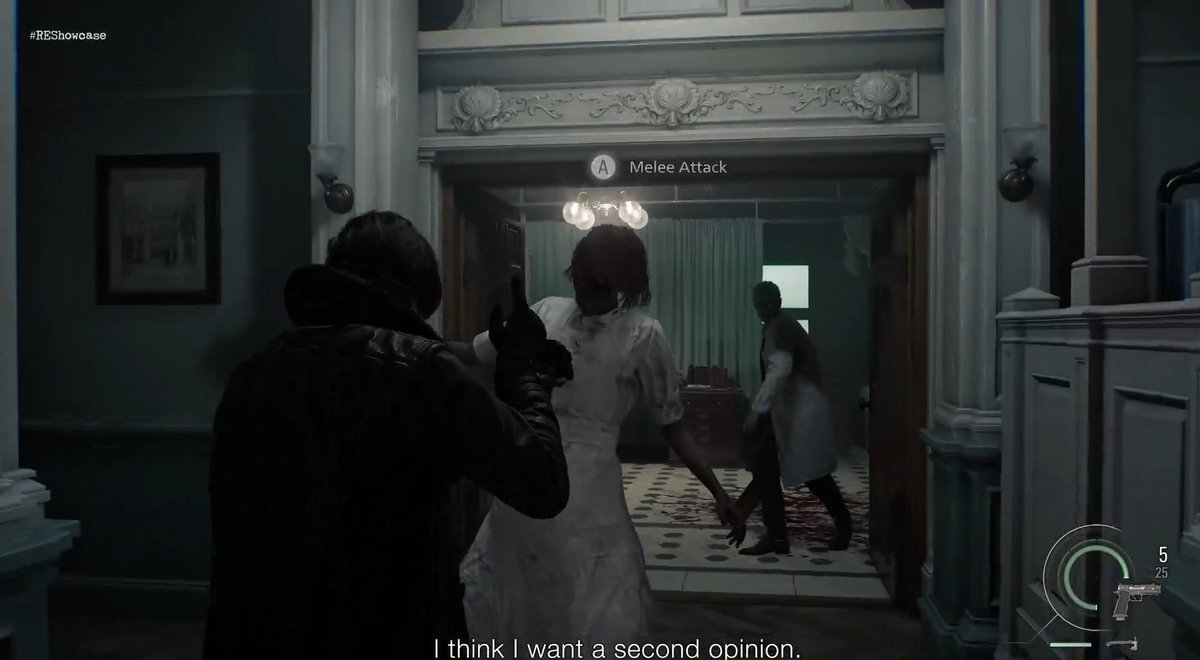 Parte do Leon inspirada em RE4
Dando parry em motosserra com um machadinho
Voltaram as piadas de tiozão
Farmando aura de Porsche

Eu já tô chorando muito aqui com esse jogo meu Deus