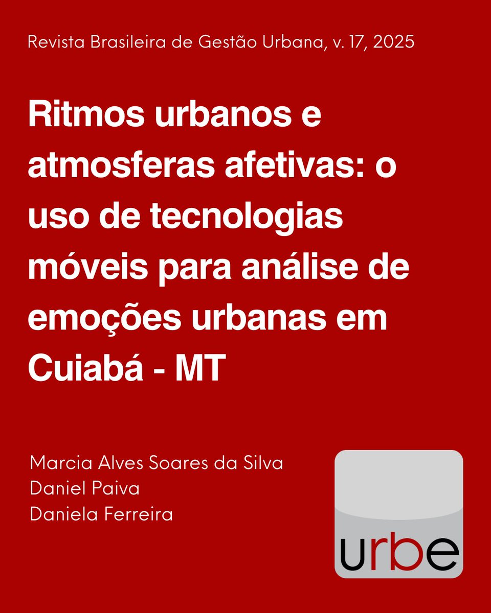 Revista Brasileira de Gestão Urbana tweet media