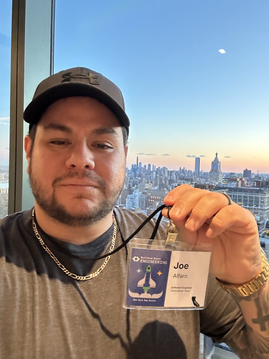 JoeAlfaro925's tweet photo. It finally feels official now that I’ve completed the onboarding onsite in New York—despite having started back in October 😂.

Looking forward to everything ahead at Coinbase! https://t.co/pqAm498uAp