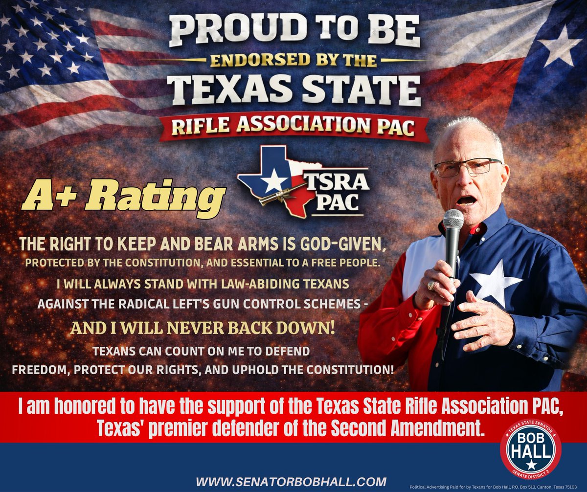 Senator Bob Hall tweet media