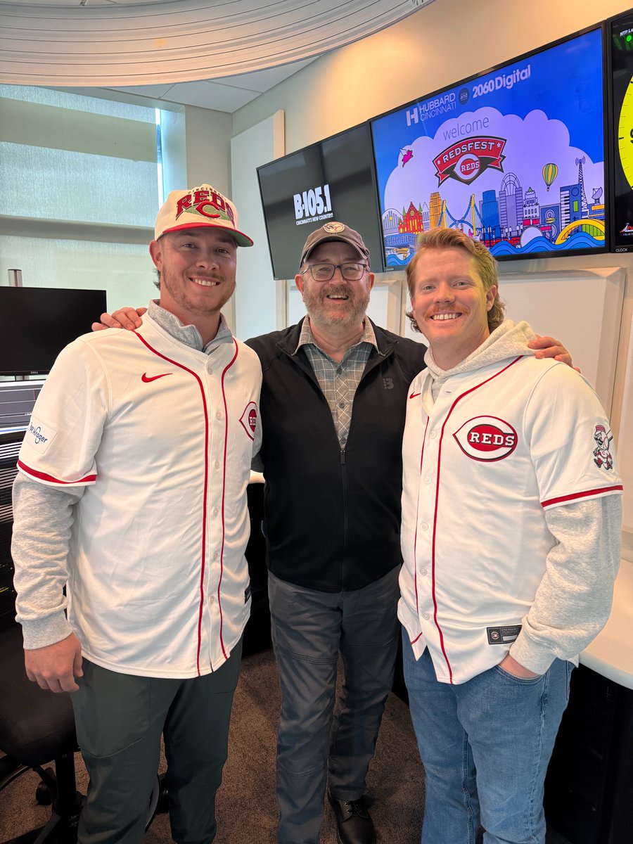 Cincinnati <a href="/Reds/">Cincinnati Reds</a> Fest is back this Friday &amp; Saturday at the Cincinnati Convention Center! Pitchers Andrew Abbott and Emilio Pagan, joined us to talk Reds Fest, their favorite Cincinnati foods and the last thing they binge watched! <a href="/B105country/">B-105 Cincinnati</a> 
b105.com/episode/talkin…